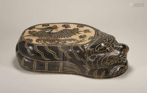 Song Dynasty -  Cizhou Ware Tiger Shape Pillow
