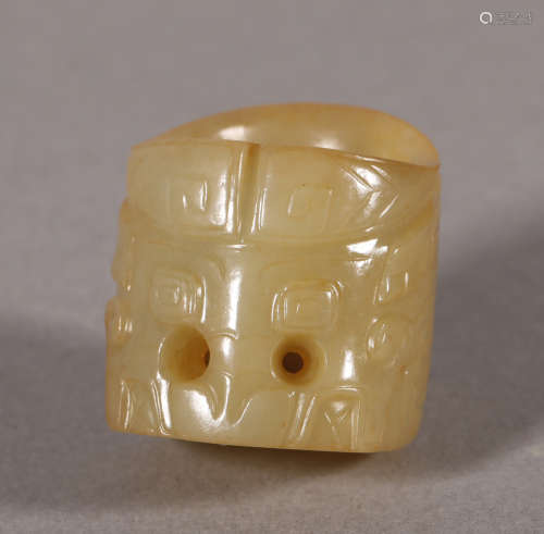 Shang Dynasty - Beast Pattern Jade Ornament