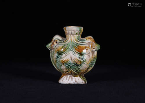 Sancai Glazed Pottery Vase Tang Style