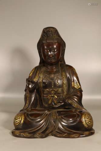 Bronze Seated Guanyin