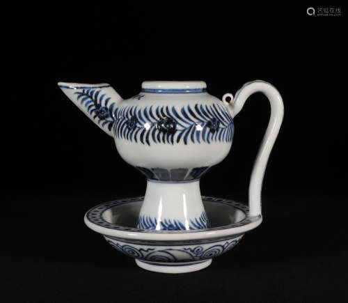 Blue and White Ewer Xuande Style