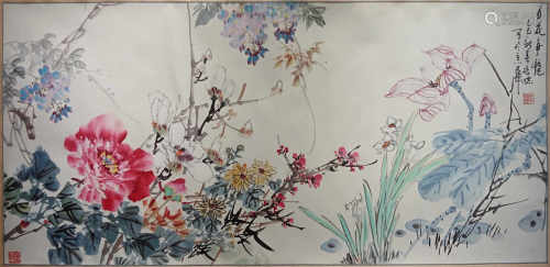 A Chinese flower painting