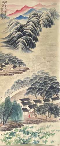 A Chinese landscape painting