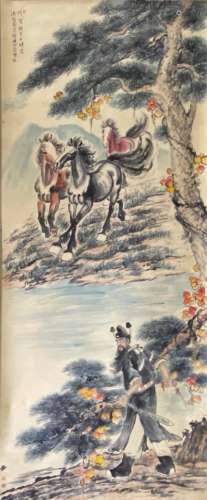 A Chinese horse painting
