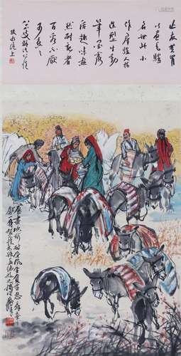 A Chinese painting of harvest scene