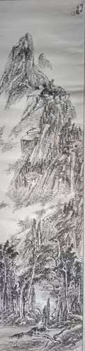 A Chinese landscape painting