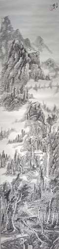 A Chinese landscape painting