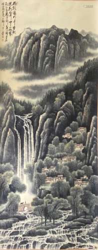 A Chinese landscape painting