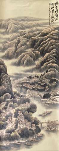 A Chinese landscape painting