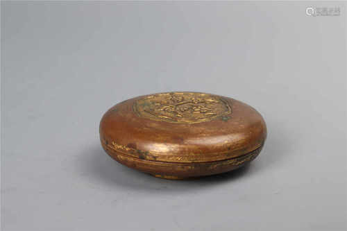 A gilded bronze box