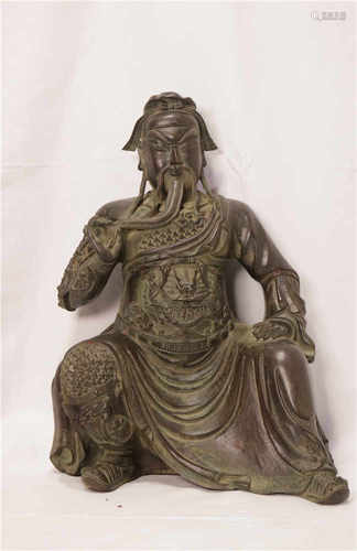 A bronze Guan guardian