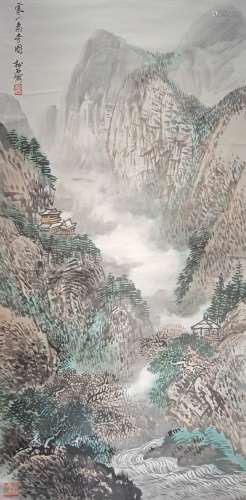 A Chinese landscape painting