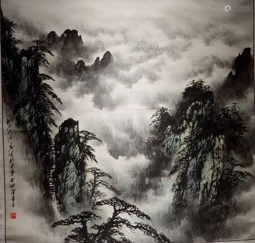 A Chinese landscape painting