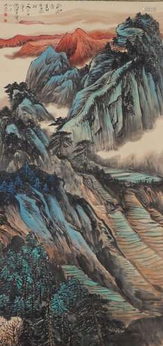 A Chinese landscape painting