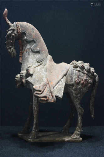 A pottery horse