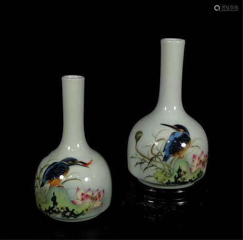 Falangcai Bell Shaped Vase Yongzheng Style