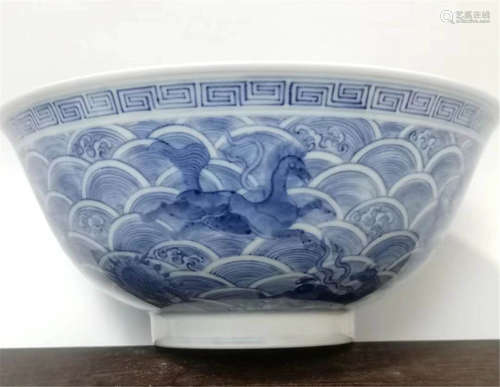 Blue and White Bowl Jiaqing Style