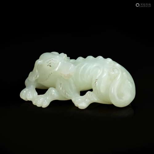 White Jade Dog from Ming