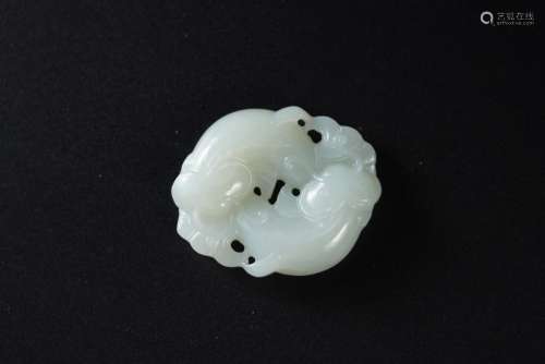 White Jade Ornament from Qing