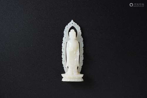 White Jade Sakyamuni from Qing