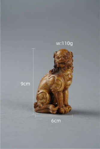 Antler Lion Ornament from Qing