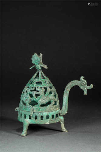 FeiLong Dragon Copper Censer from Han