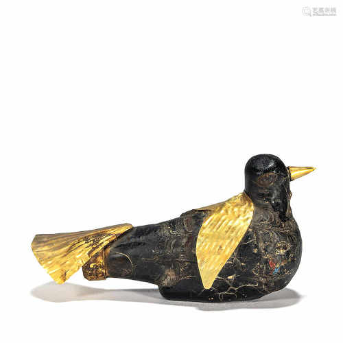 Colored Inlaying Golden Bird from Northern and Southern Dynsty