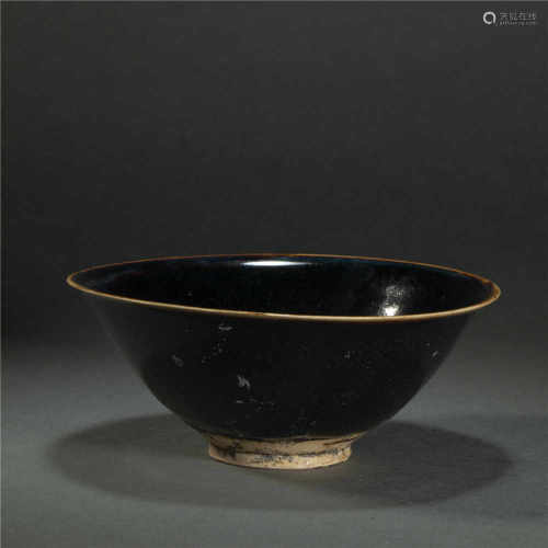 Black Glazed Ding Kiln Bowl from Song
