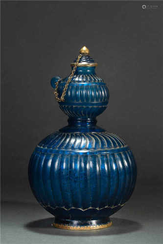 Colored Calabash Vase from Liao