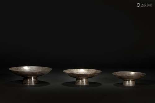 A set of Silvering Plate from 16th Century Japan