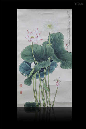 Ink Lotus Painting from YuFeiAn