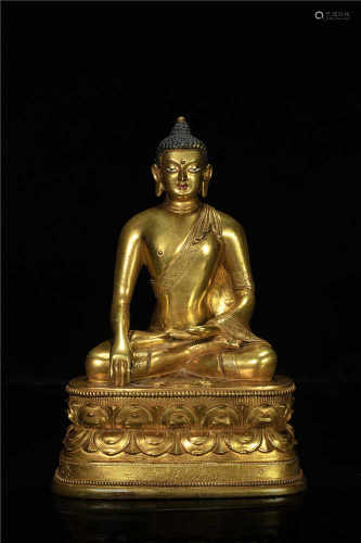 Sakyamuni Buddha Statue from Qing