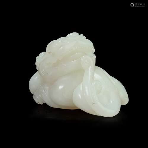 White Jade Beast from Qing