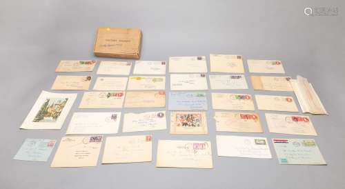 Set Collectible US Stamps on Envelops