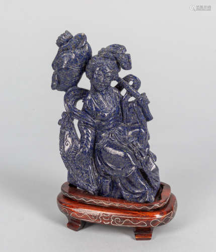 Fine Chinese Old Lapis Carving of Figure