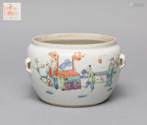 Chinese Famille Rose Porcelain Washer