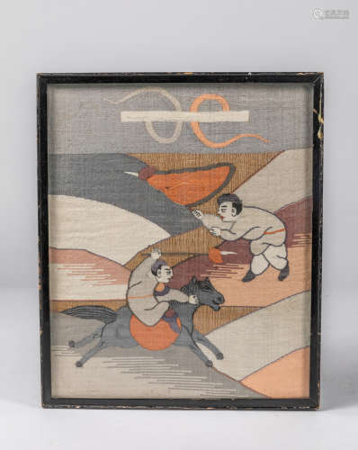 Chinese Antique Kesi Silk Painting