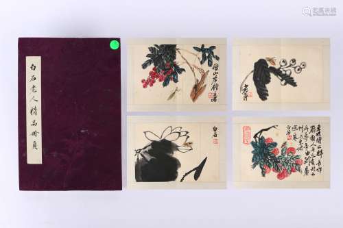 Quality Good  . Album of Paintings   by Qi Baishi