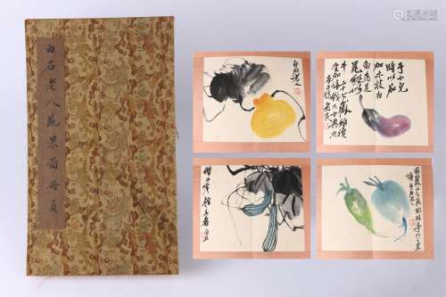 Quality Good.Album of Paintings : Vegetables and Fruits  by Qi Baishi
