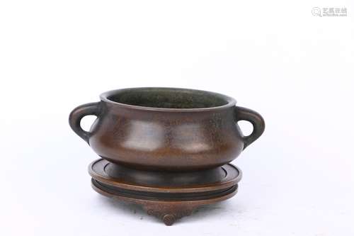 Old Collection. Copper Bodied Censer with Double Ears