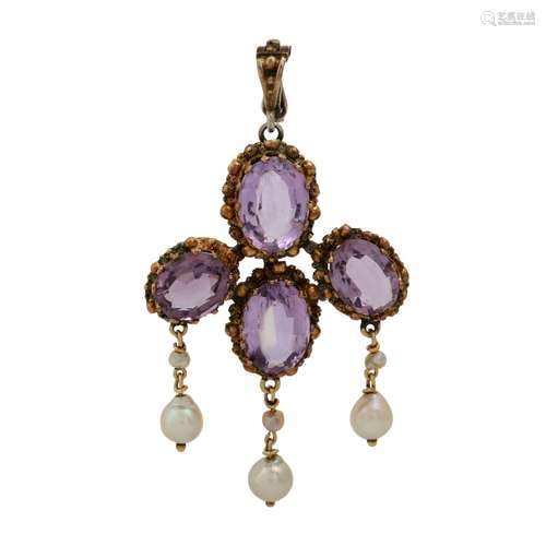 Antique. Amethyst Pendant