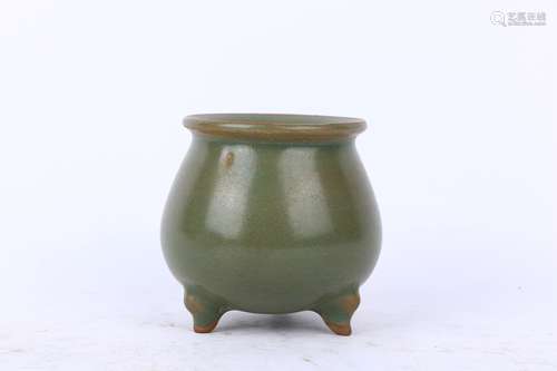 Old Collection.  Tripod Censer ,Yue Kiln