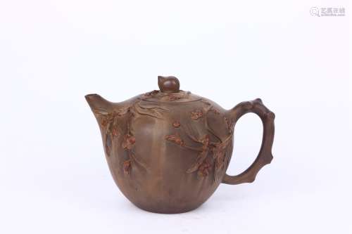 Old Collection. Zisha Teapot with Plum Blossom Design
