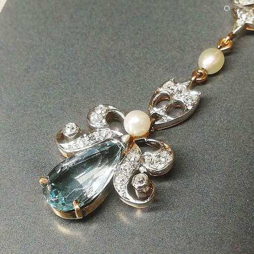 Aquamarine Brooch/Pendant