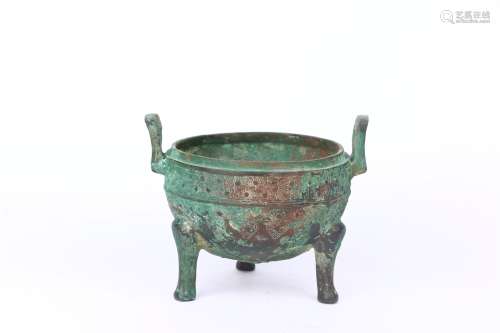 Old Bronze Tripod Censer