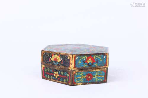 Cloisonne Lidded Box ,Qing Dynasty