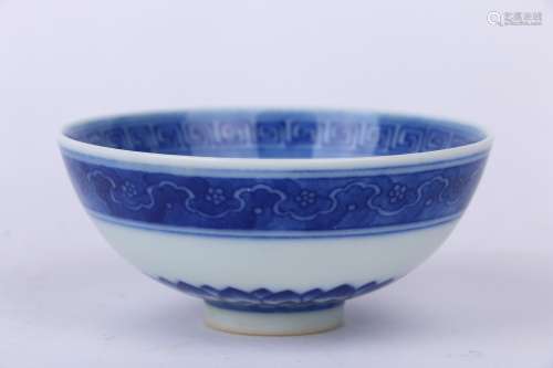 Blue-and-white Bowl,During Qianlong Reign ,Qing Dynasty