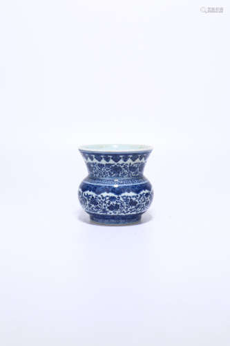 chinese blue and white porcelain vessel