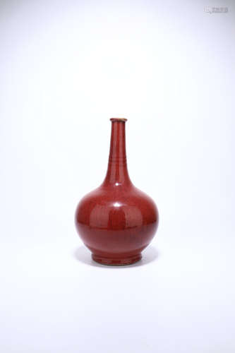 chinese flambe glazed porcelain bottle vase
