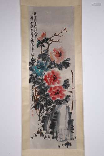 chinese painting by wu changshuo